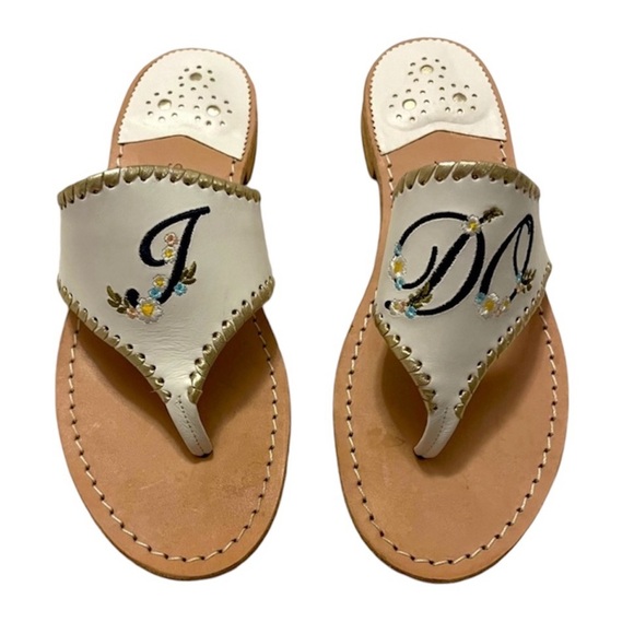 Jack Rogers “I Do” Wedding Bride Bachelorette Marriage Sandals - Picture 1 of 8
